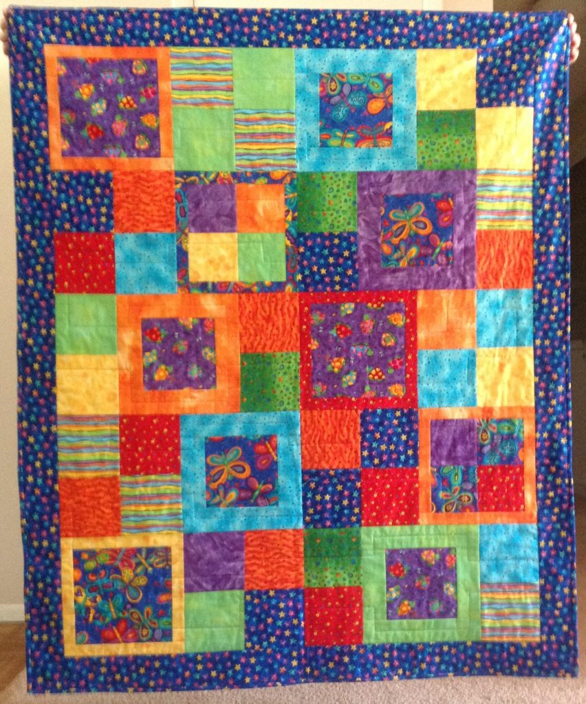 Item 25 - Handmade Child's Quilt With Vibrant Colors - Unitarian ...
