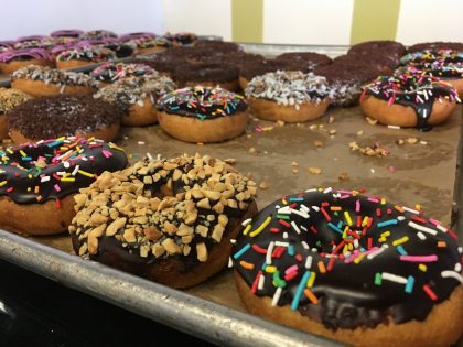 doughnuts with nuts and sprinkles 2017-10-14 from pixabay