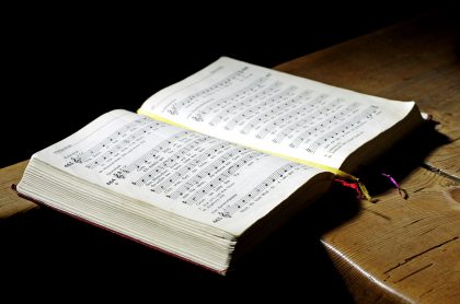 Open hymn book downloaded from pixabay 2017-10-01